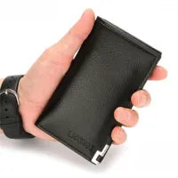 Mini Briefcase-Style Aluminum Card Holder for Professionals