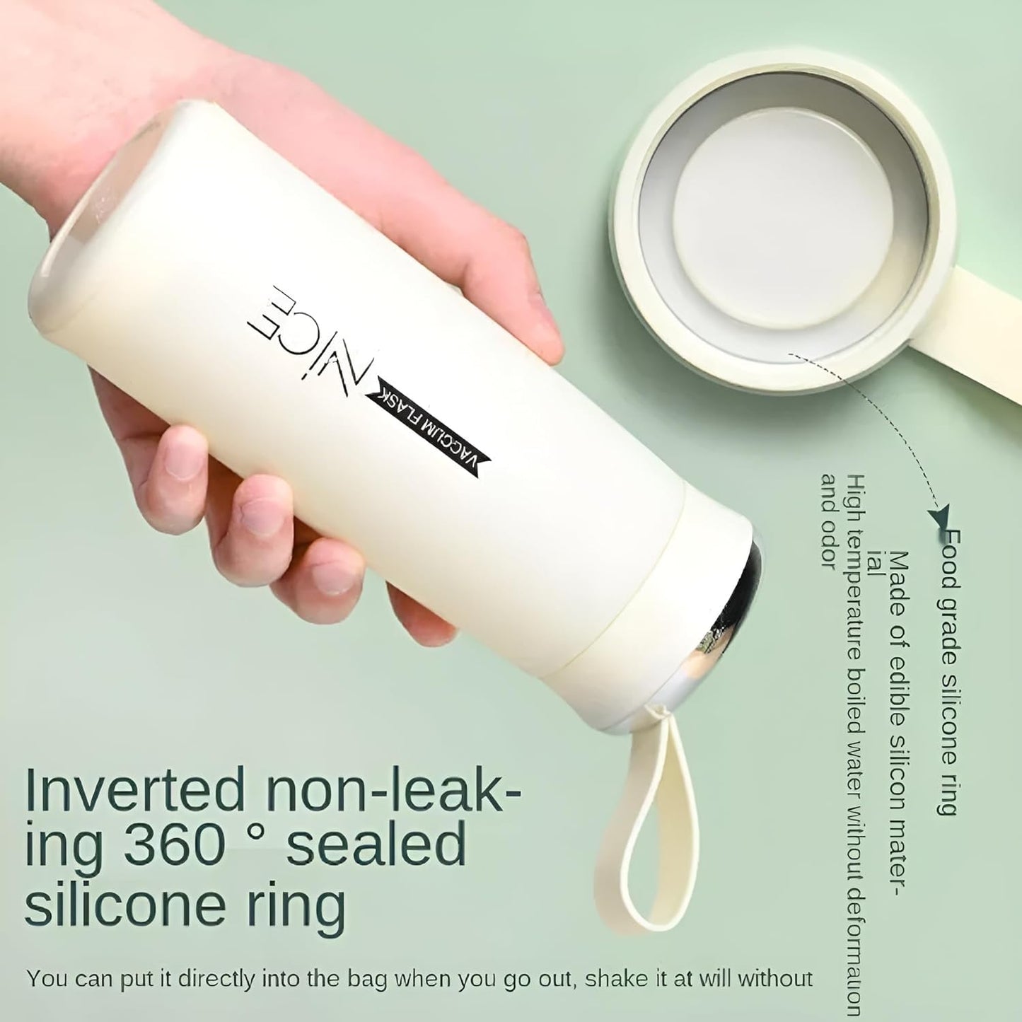 Premium NICE 400ml Glass Water Bottle