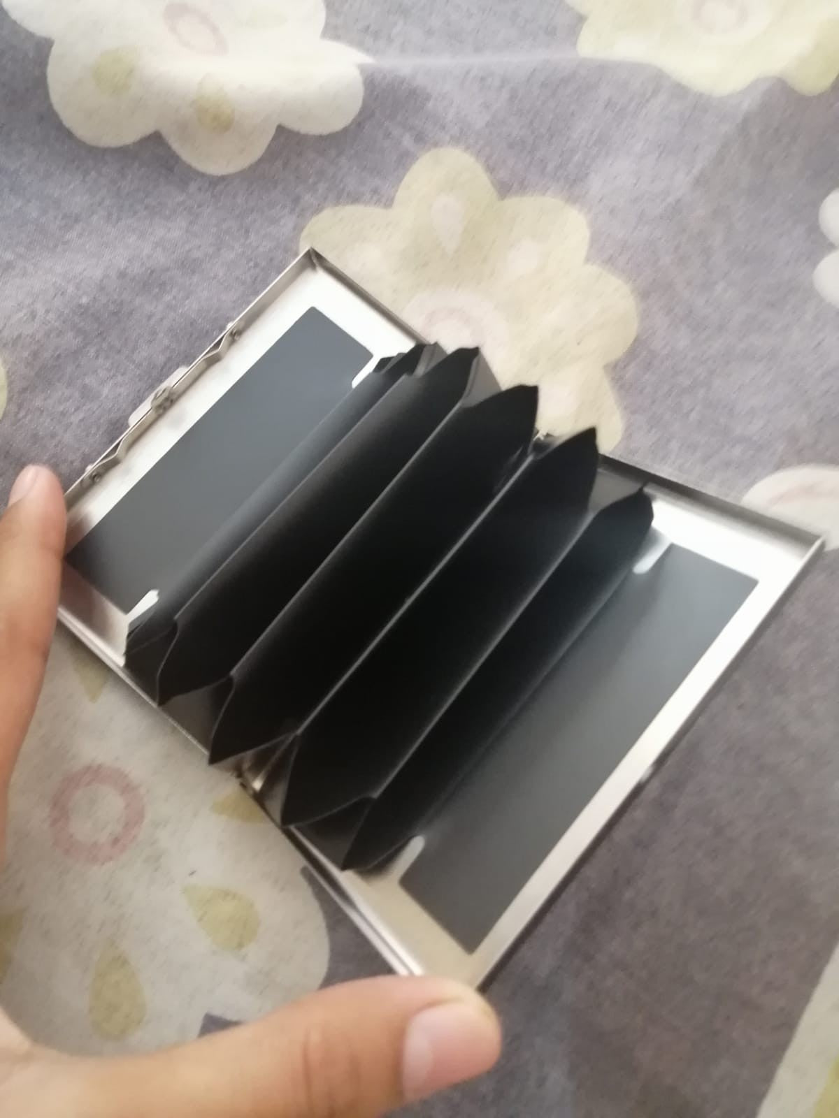 Mini Briefcase-Style Aluminum Card Holder for Professionals